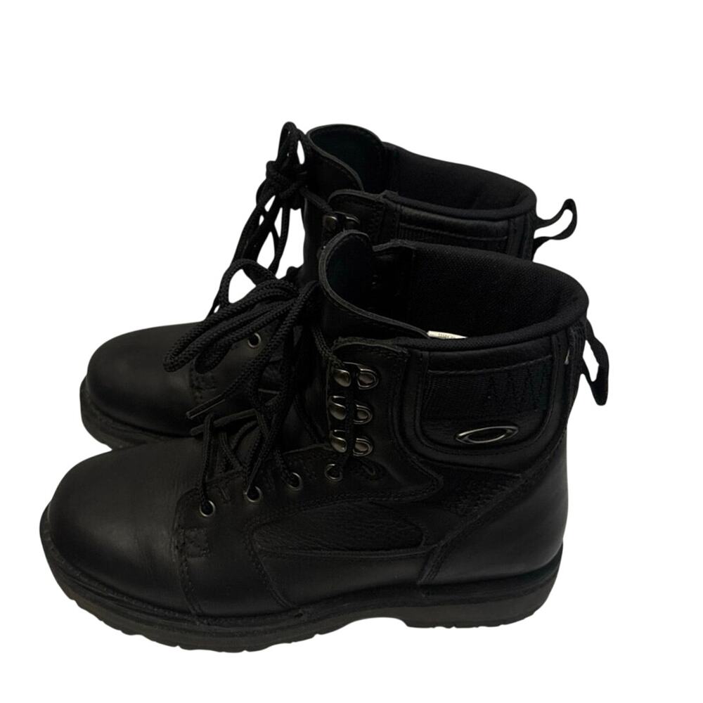 VTG Oakley Gatling Six Tactical Field Boots Black Leather Gorpcore Men’s Size 9